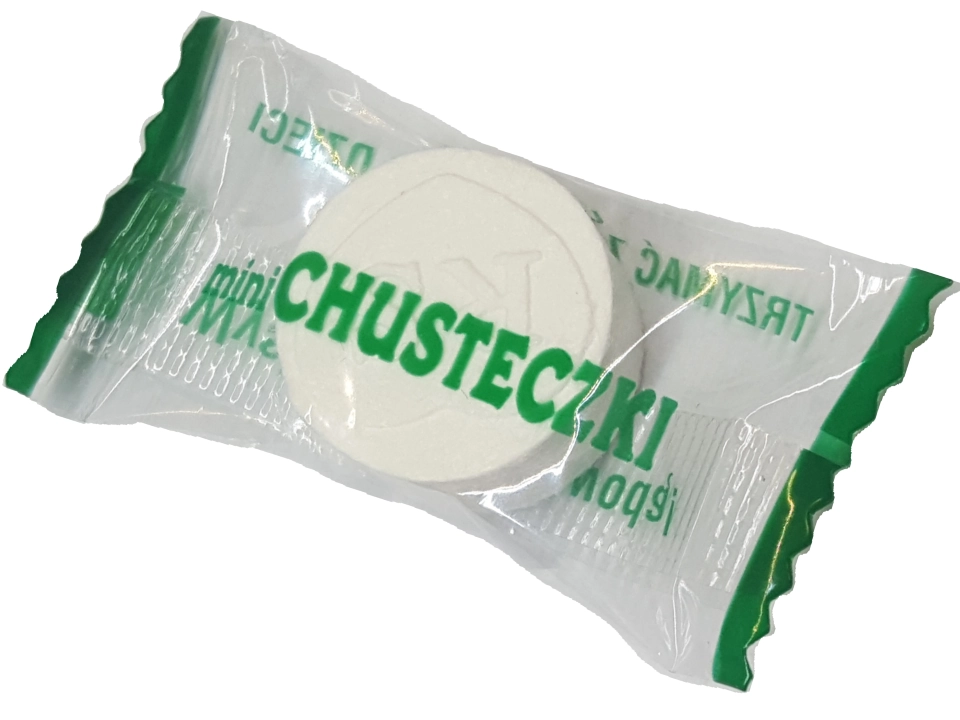Minichusteczka w szczelnym opakowaniu