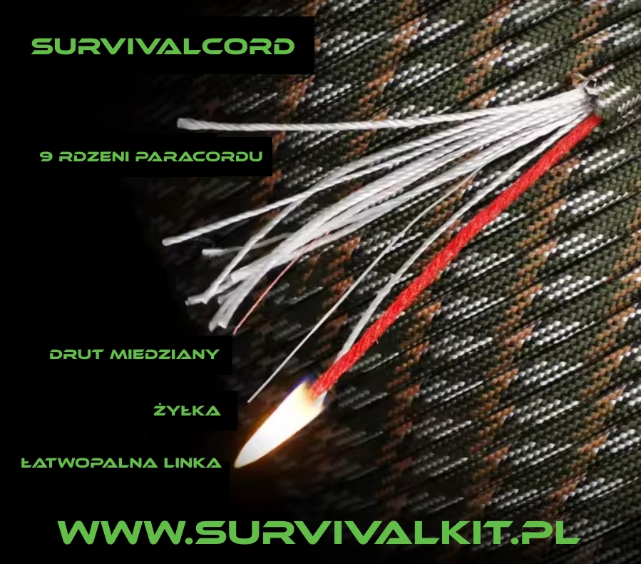 Wielożyłowa linka przetrwania SurvivalCord